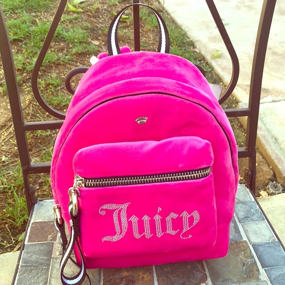 juicy couture velvet mini backpack